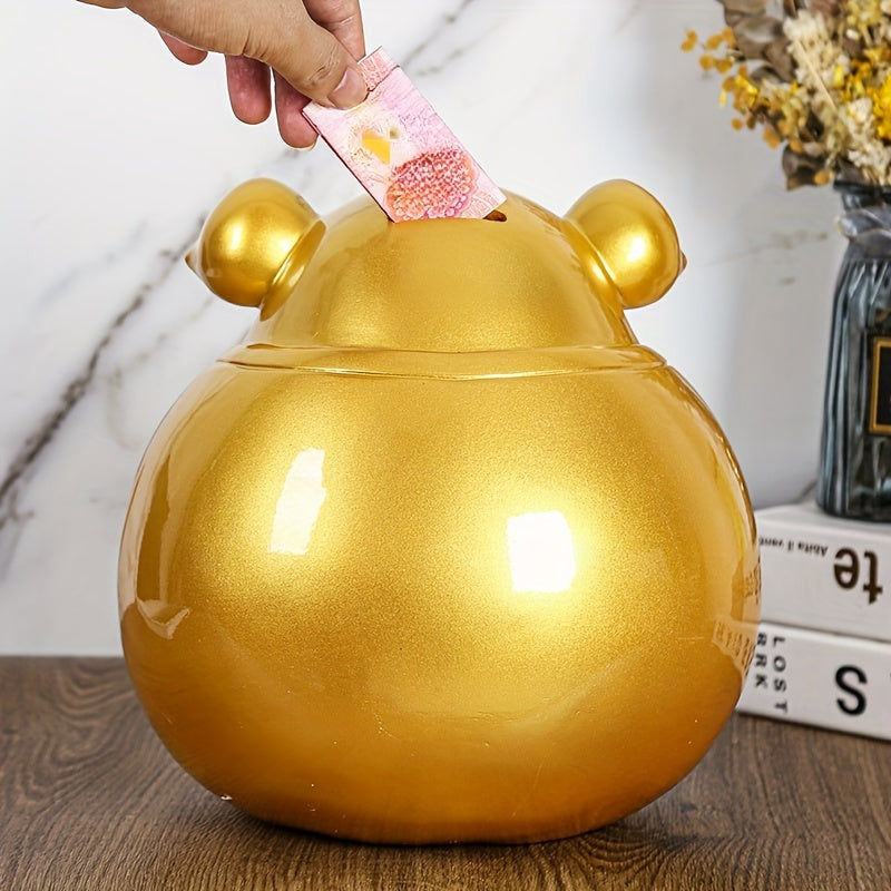 Tirelire, forme de cochon, autre angle