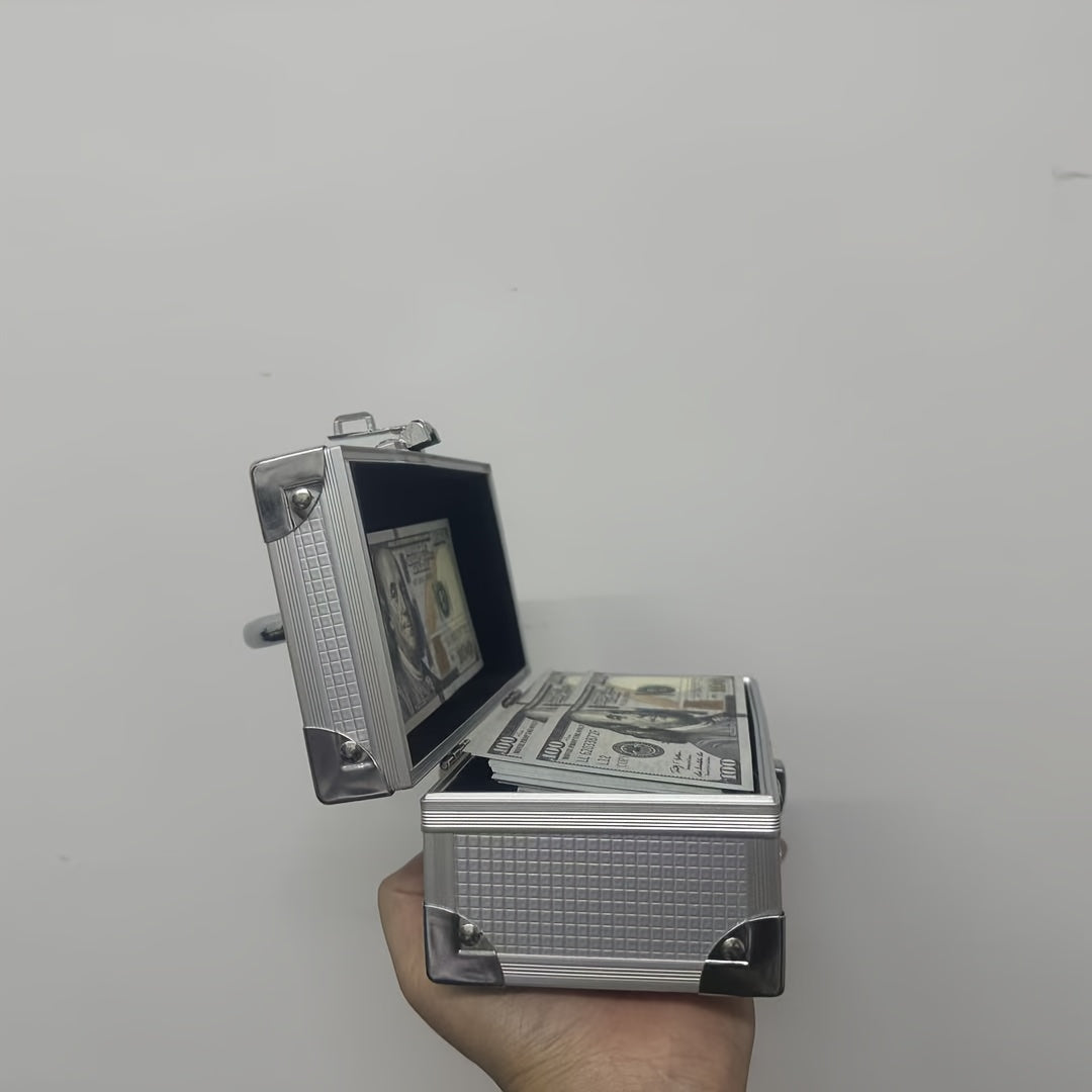Coffret à monnaie en aluminium, serrure à code 3 chiffres