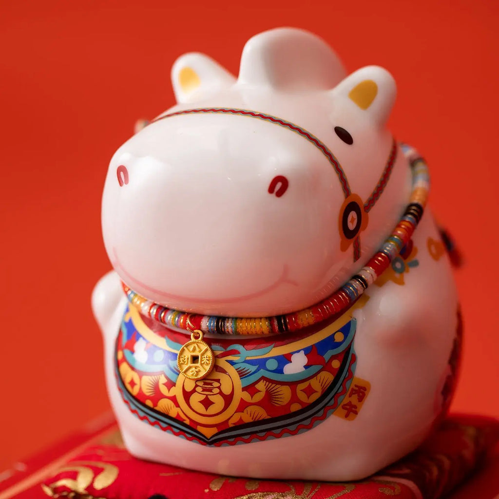 Figurine cheval porte-bonheur du Nouvel An chinois, 6