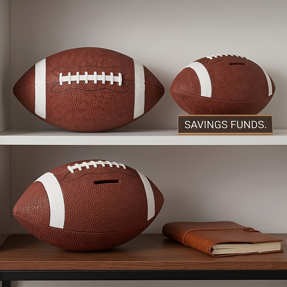 Tirelire ballon de football américain, grilles de défi