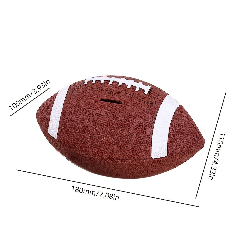 Tirelire ballon de football américain, grilles de défi
