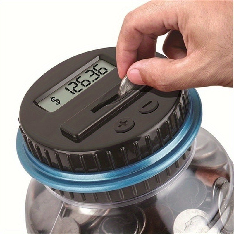 Tirelire électronique 1,8 L, compteur de pièces à l'écran