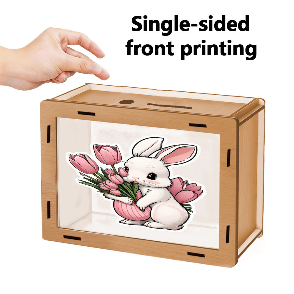 1pc Pot de l'épargne transparent en acrylique haute transparence