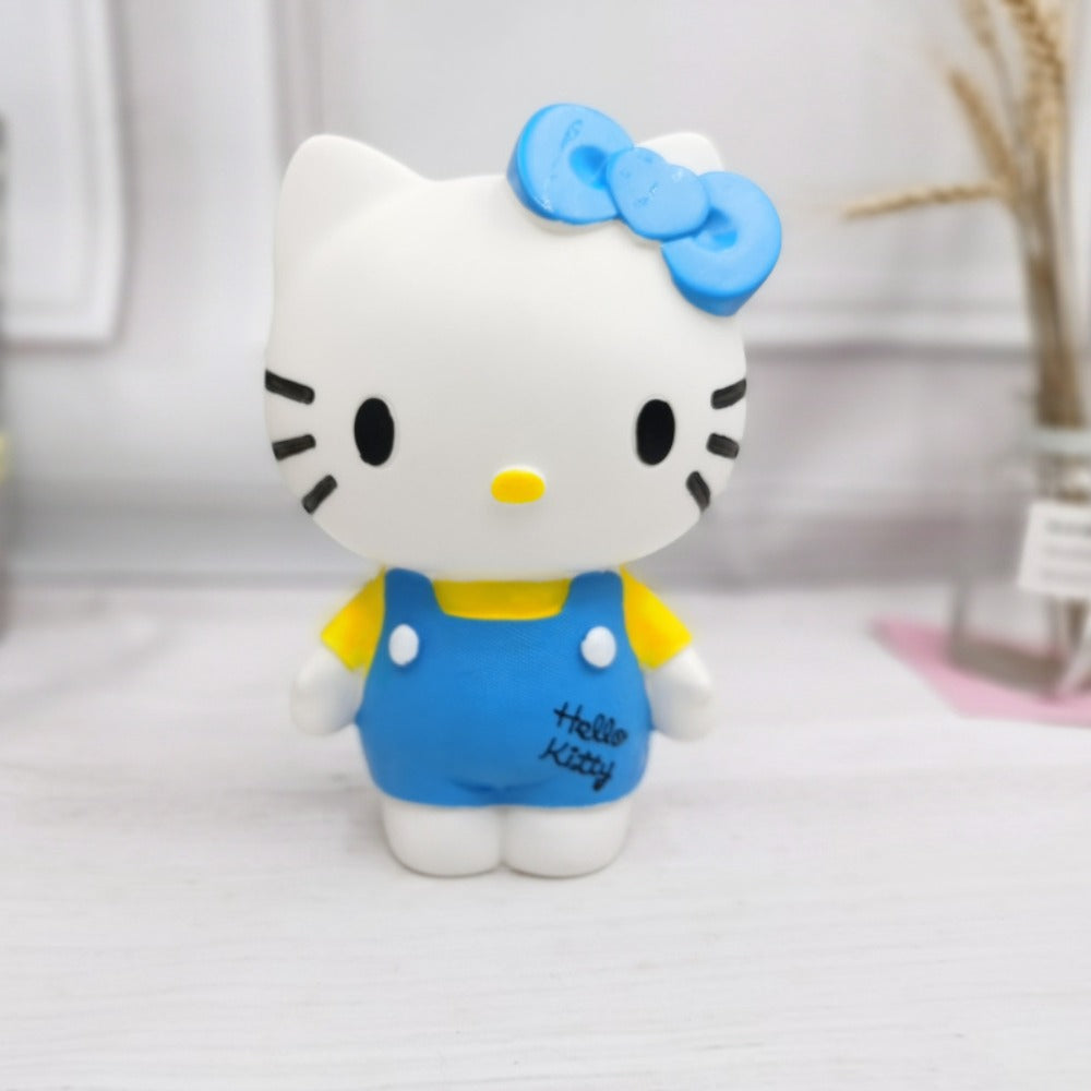 Tirelire chat kawaii en plastique, grande figurine