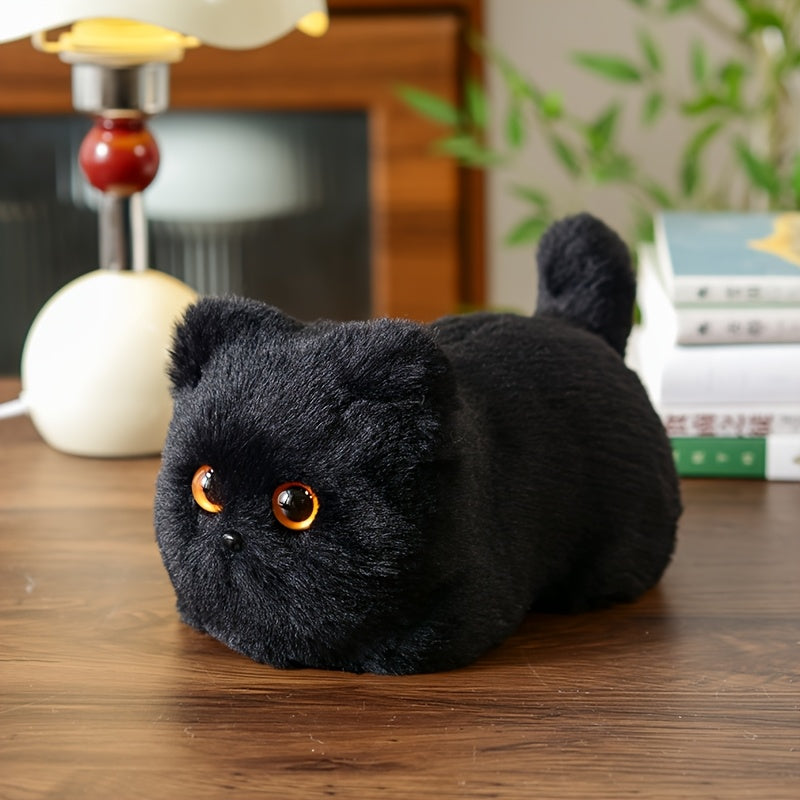 Ornement Sculpté de Chat Noir