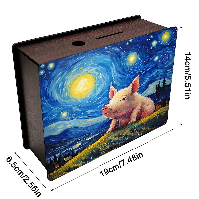 Tirelire cochon étoilé