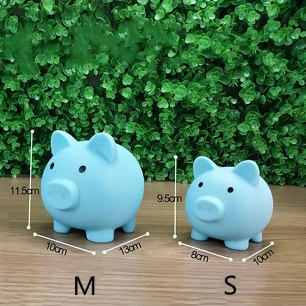 Tirelire cochon moulé en deux tailles, dix ou treize cm