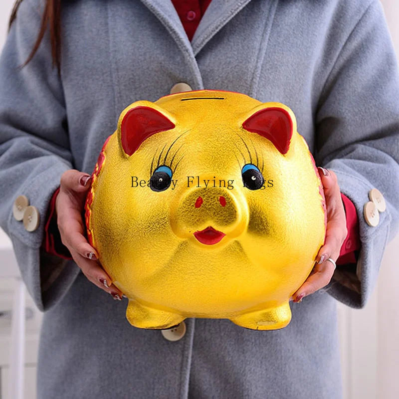 Tirelire cochon du zodiaque, oreilles laquées