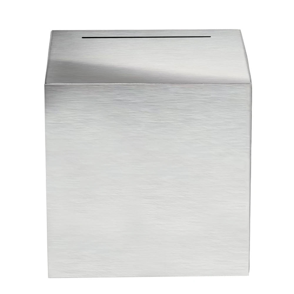 Tirelire cube en acier inoxydable, défi d'épargne 144 jours