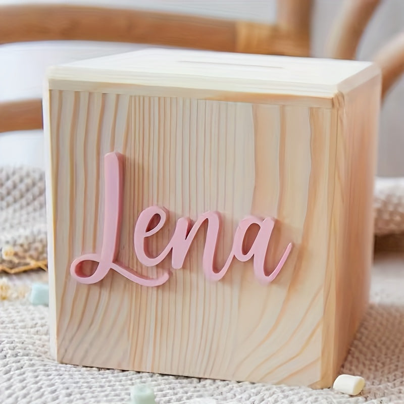 Couleur bois + texte rose