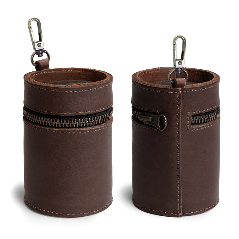 Tirelire en cuir PU, format porte-gobelet de voiture