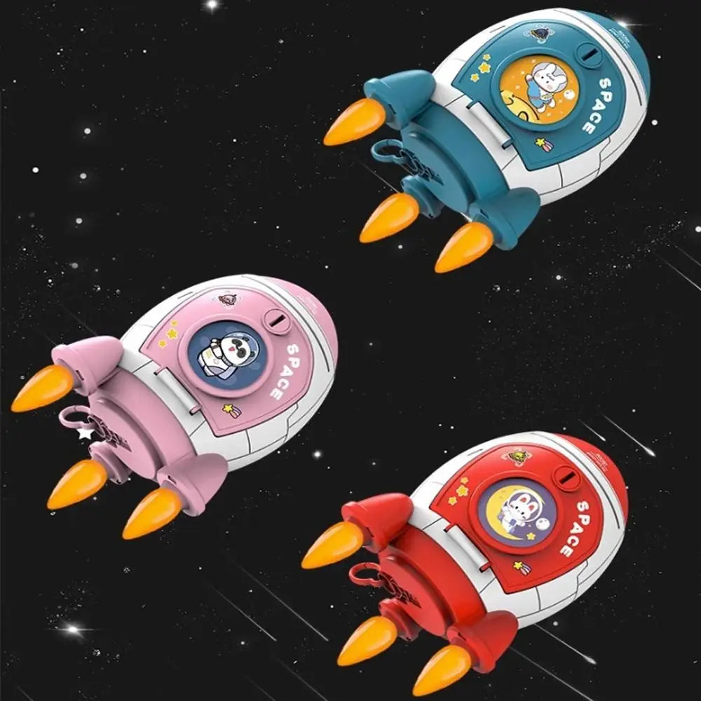Tirelire fusée spatiale enfant — Cadeau ludique original