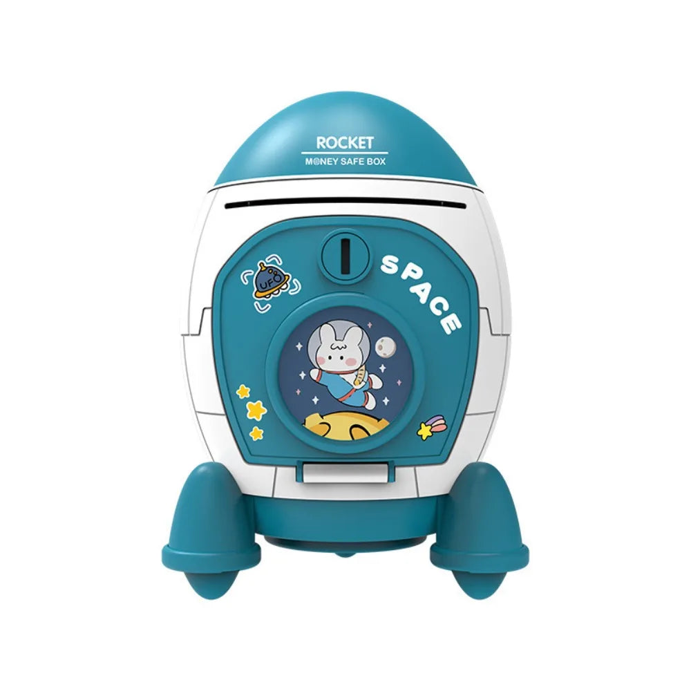 Tirelire fusée spatiale enfant — Cadeau ludique original