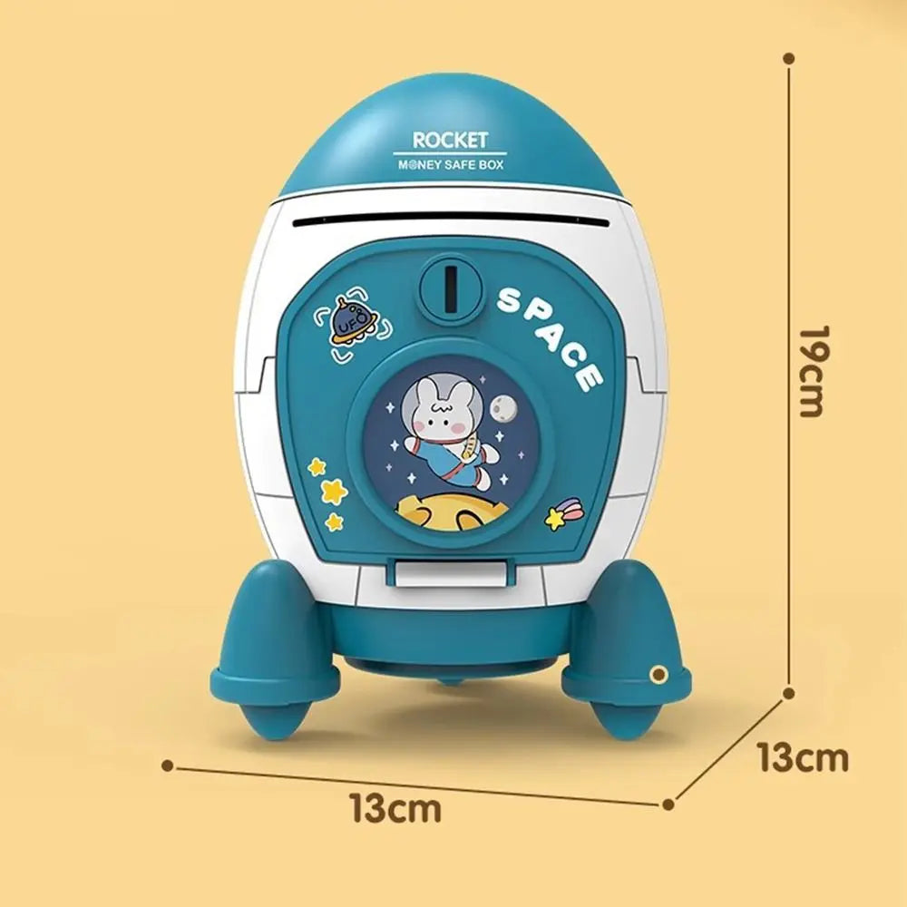 Tirelire fusée spatiale enfant — Cadeau ludique original