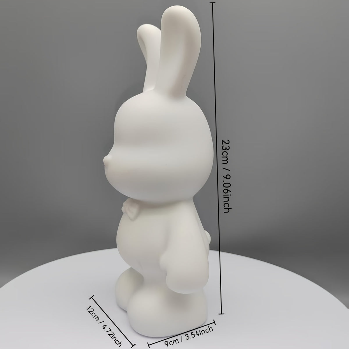 Tirelire lapin à peindre soi-même, résine