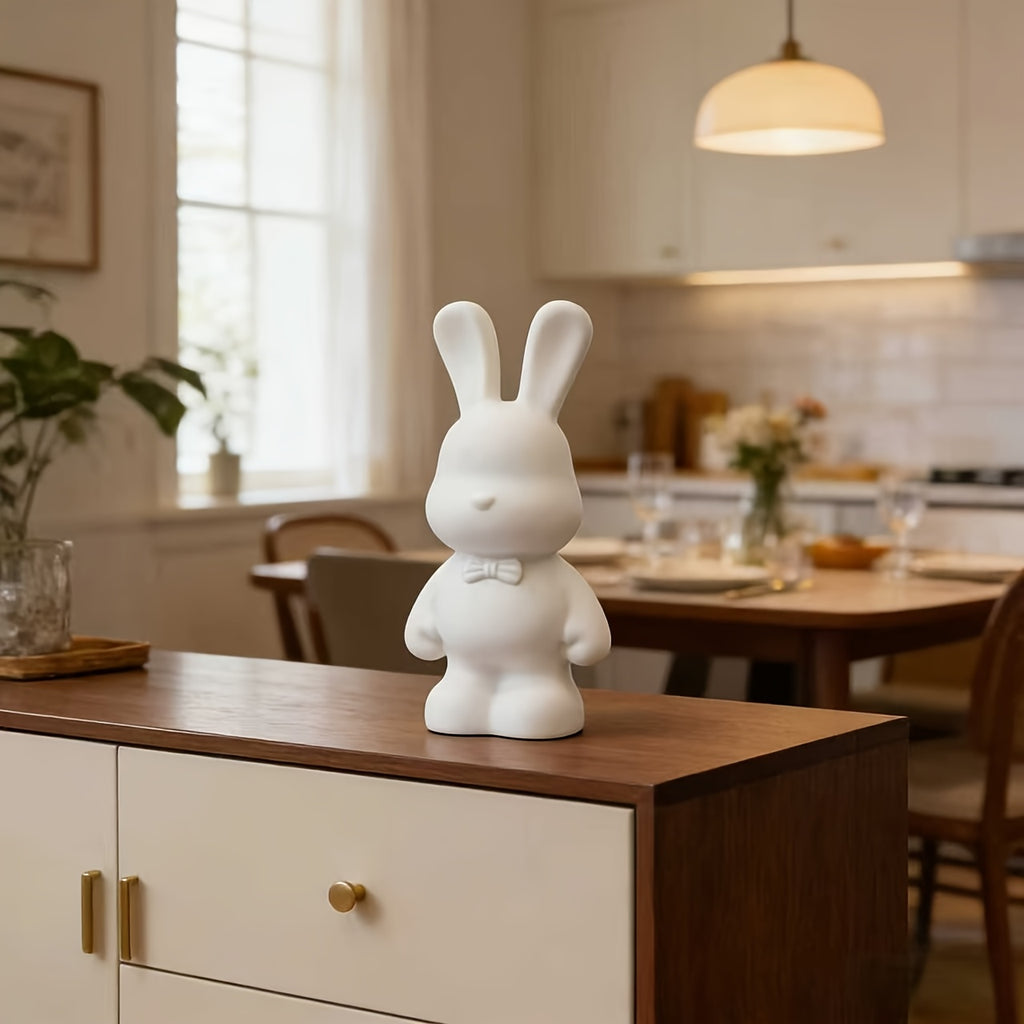 Tirelire lapin à peindre soi-même, résine