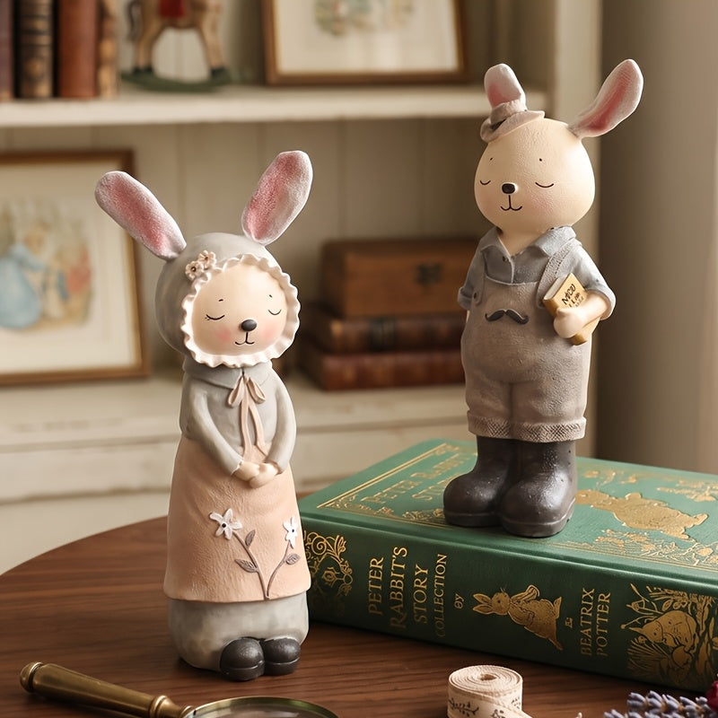 2 pièces en forme de lapin