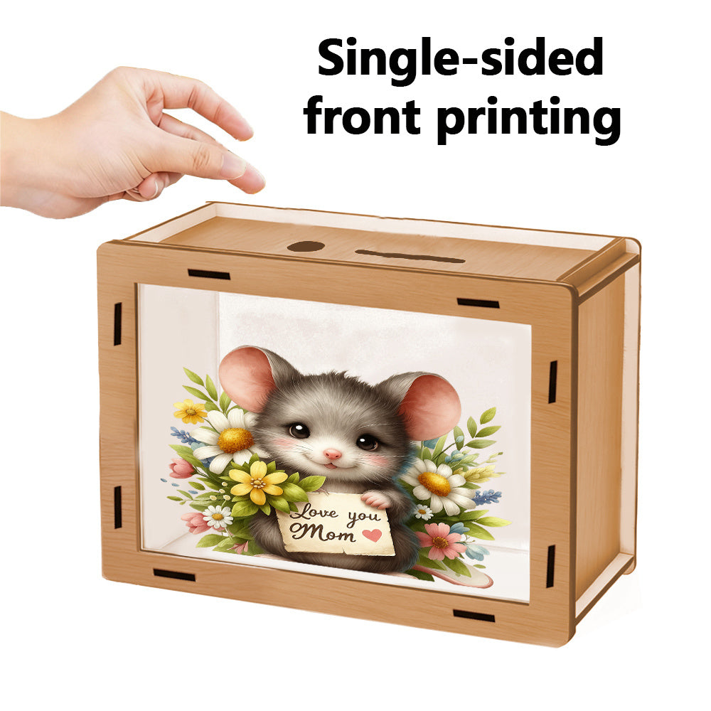 1pc Pot de l'épargne transparent en acrylique haute transparence