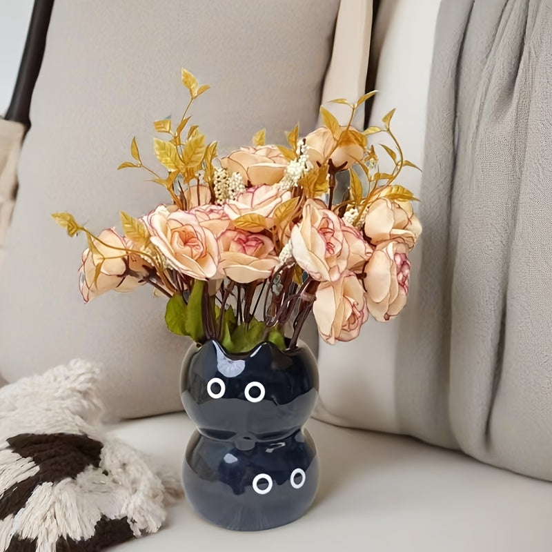 Tirelire vase cochon en céramique, pot ouvert et porte-stylos