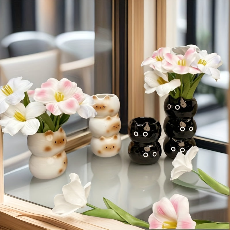 Tirelire vase cochon en céramique, pot ouvert et porte-stylos