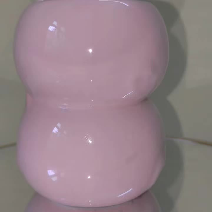 Tirelire vase cochon en céramique, pot ouvert et porte-stylos