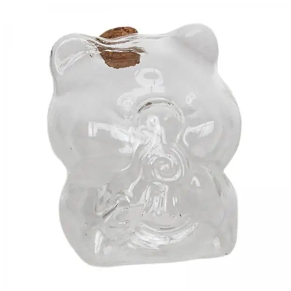 Tirelire en verre transparent, bouchon de liège, lot de 2 à 6