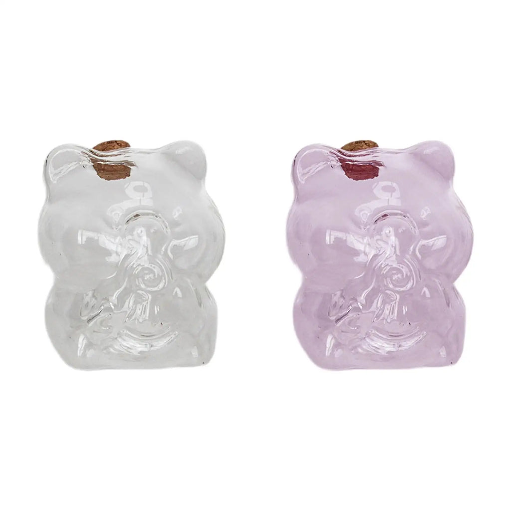 Tirelire en verre transparent, bouchon de liège, lot de 2 à 6