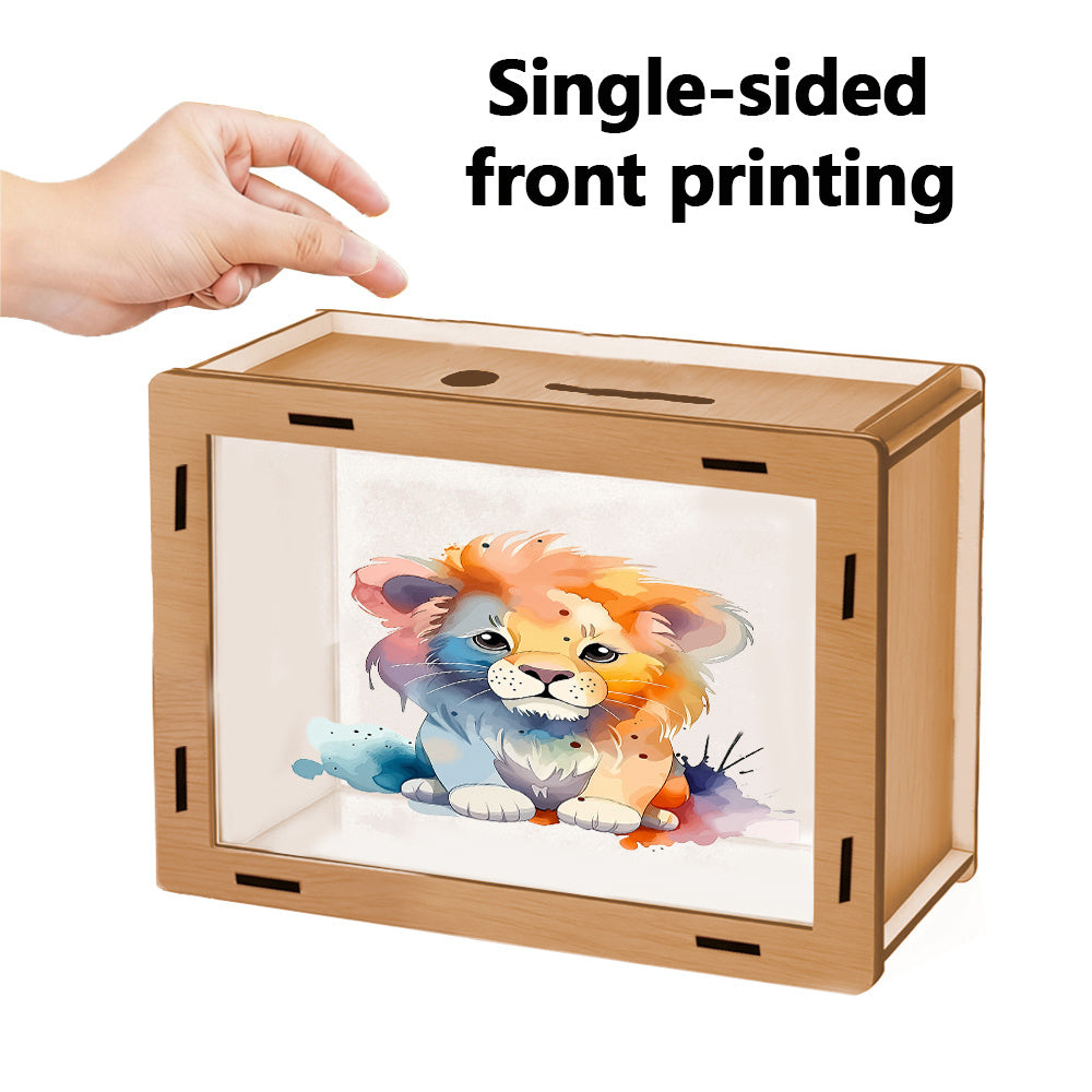 1pc Pot de l'épargne transparent en acrylique haute transparence