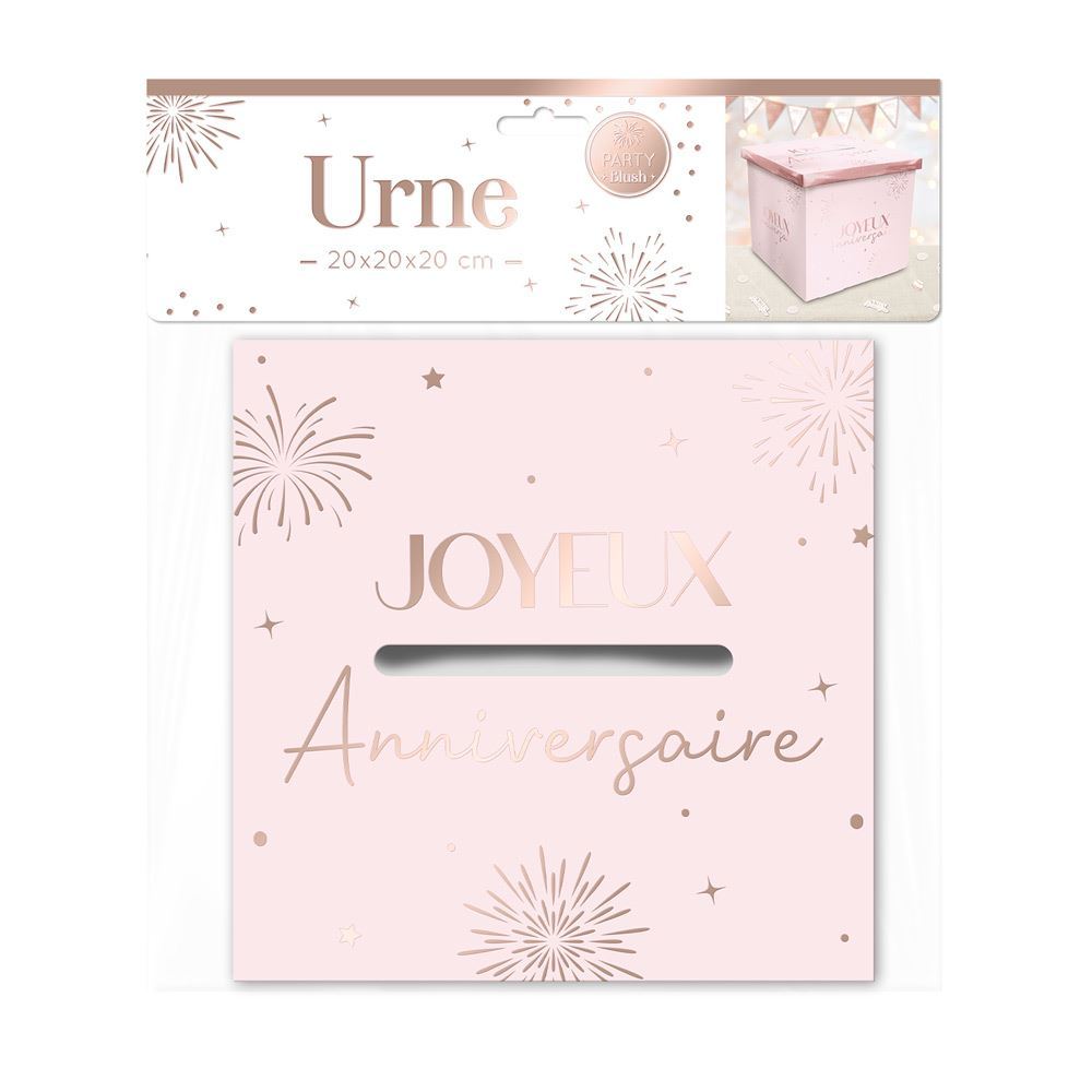 Tirelire urne d'anniversaire en carton